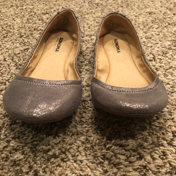 Sonoma gray metallic ballet flats - Picture 2 of 8